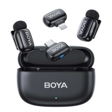 میکروفون یقه ای بی سیم بویا مدل Boya MINI COMBO رابط Lightning و Type C